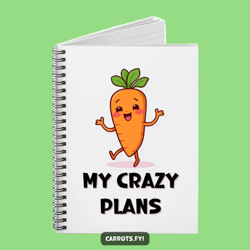 Funny Wiggling Carrot Dance Notebook: Jot Down Moves with Fun Flair, Great Funny Gift