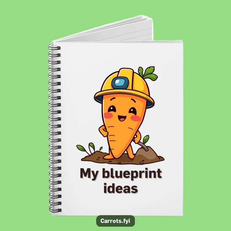 Funny Construction Carrot Notebook: Plan Your Projects with Playful Digging, Great Funny Gift