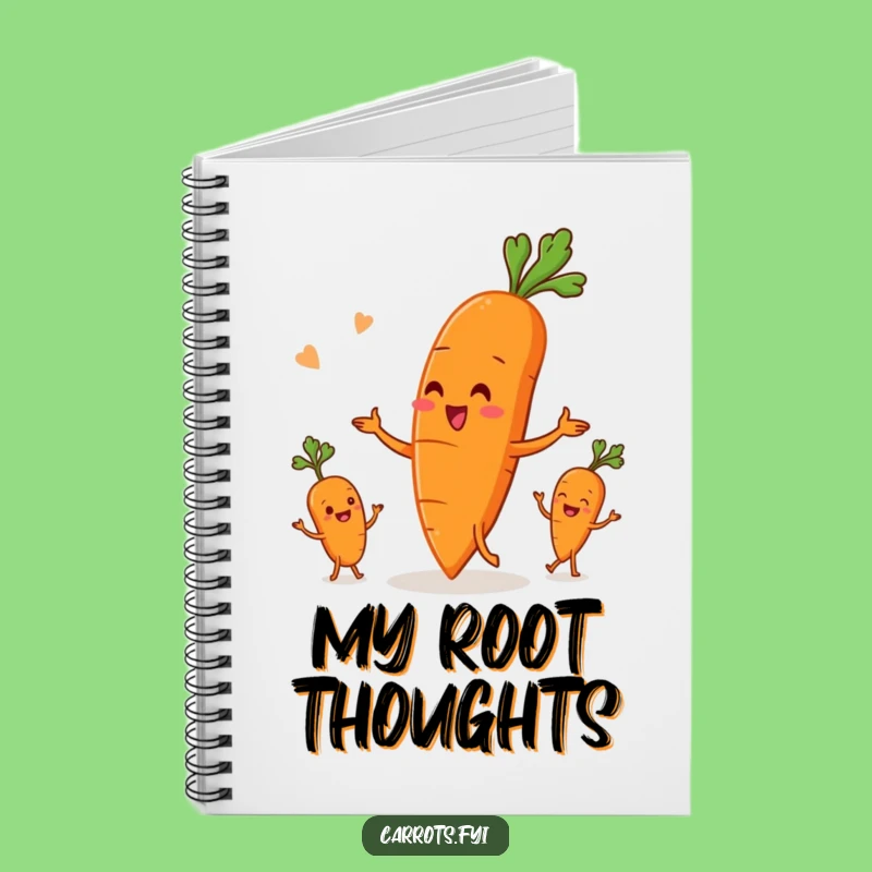 Funny Carrot Juggling Veggies Notebook - Journal Your Fun with This Talented Veggie