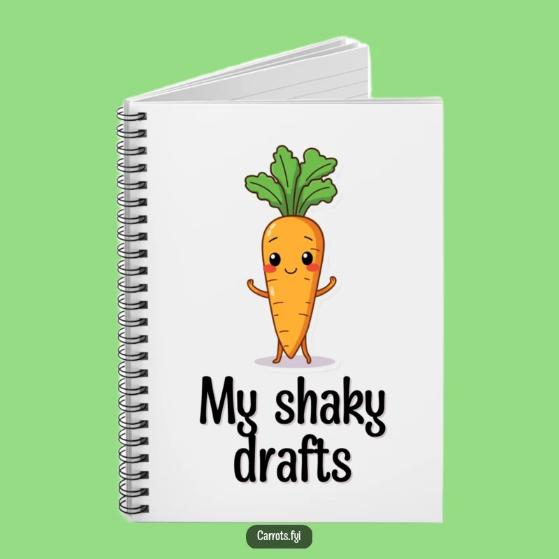 Funny Wobbly Carrot Notebook: Jot Down Laughs, Perfect Funny Gift for Writers