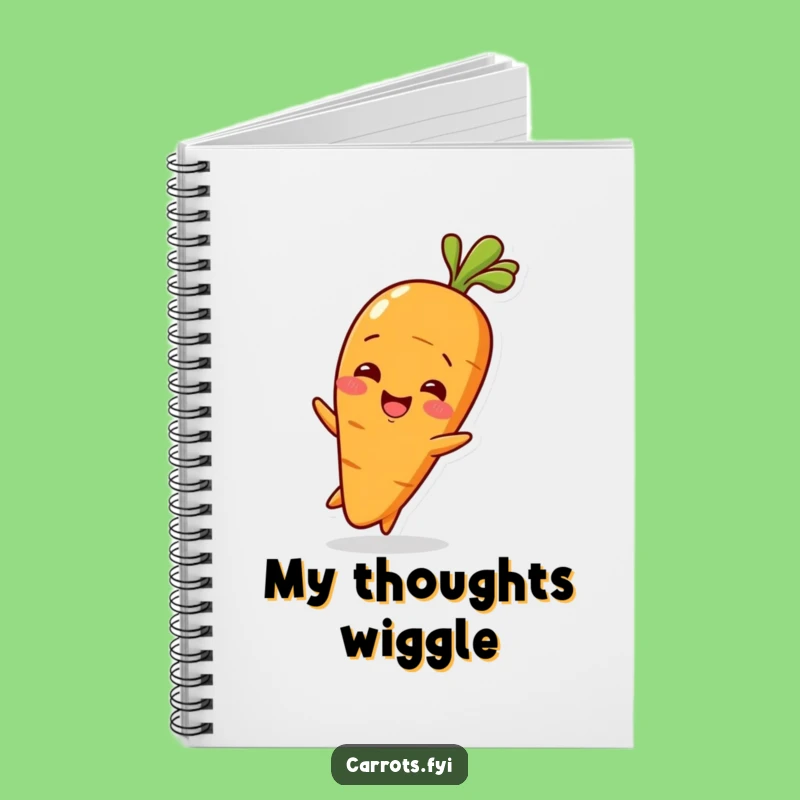 Funny Baby Carrot Wiggle Notebook: Cute Veggie for Adorable Notes