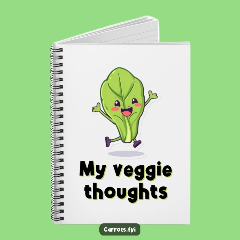 Funny Spinach Leaf Stunt Notebook: Jot Down Ideas with Hilarious Green Inspiration