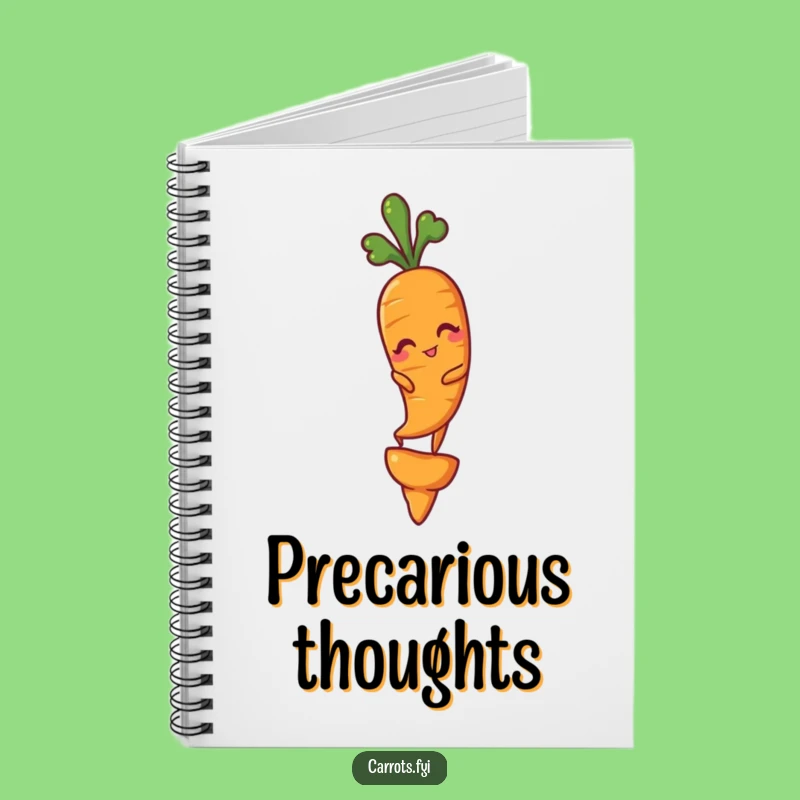 Funny Winking Carrot Notebook: Balancing Act Journal, Hilarious Gift for Planners