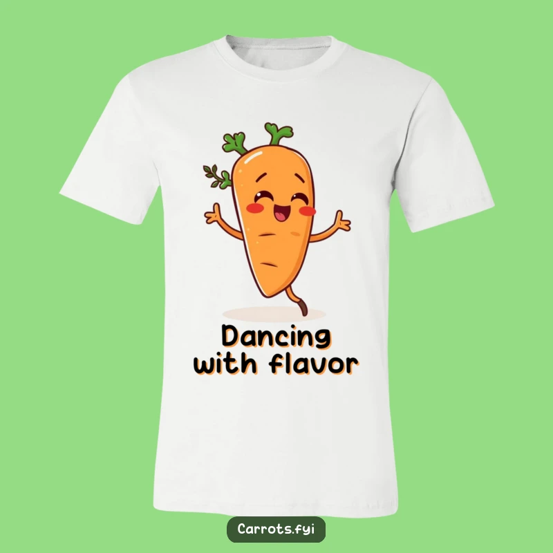 Funny Dancing Carrot T-Shirt, Silly Veggie Spice Dancer Tee, Hilarious Fun Gift