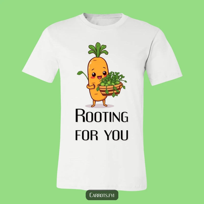 Funny Carrot T-Shirt: Fresh Sprouts Offer Makes a Wholesome Funny Gift