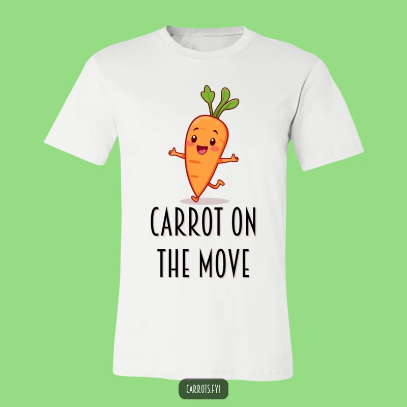 Funny Jogging Carrot T-Shirt: Wearable Humor for Fitness Fans and Veggie Lovers