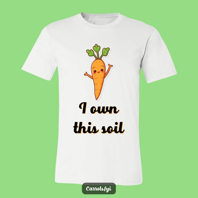 Funny Proud Carrot T-Shirt - Confident Veggie Tee for Self-Appreciating Fun