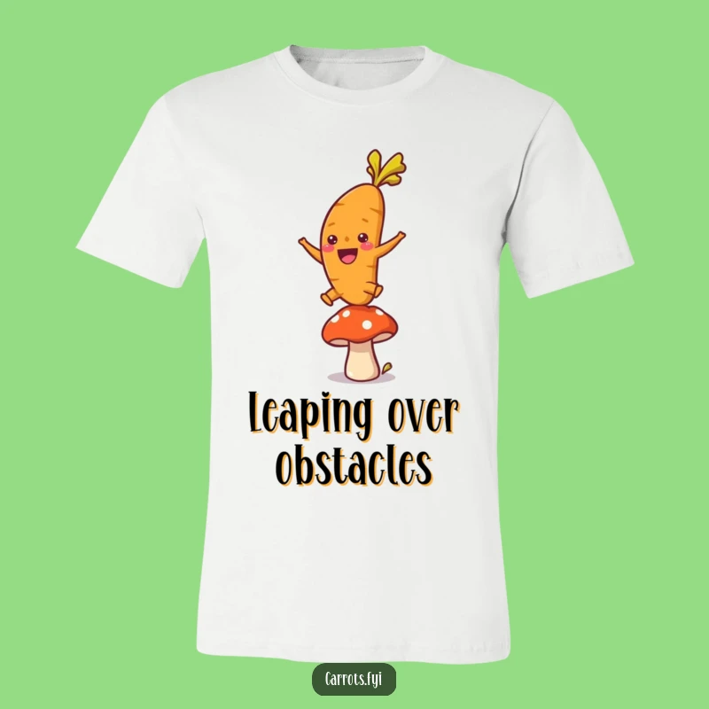 Funny Leaping Carrot T-Shirt: Show Off Your Joyful Spirit in Style!
