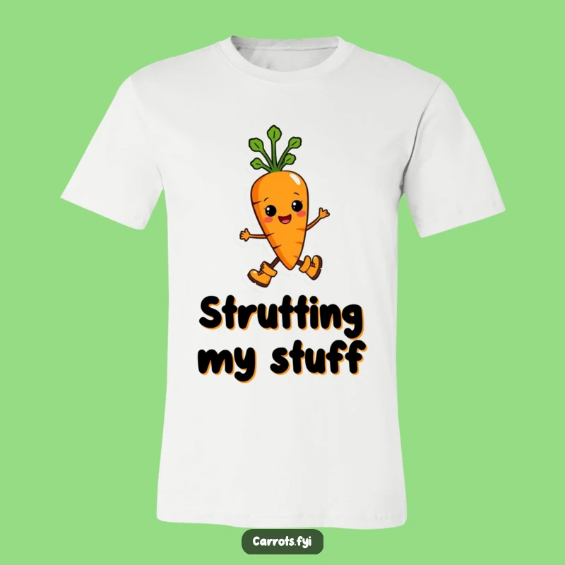 Funny Marching Carrot T-Shirt: Hilarious Boots Tee for a Proud, Confident Look