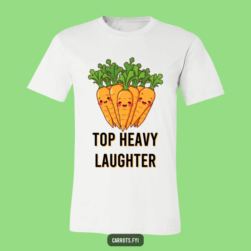 Funny Giggling Carrot T-Shirt: Wear Your Joyful Vibe!
