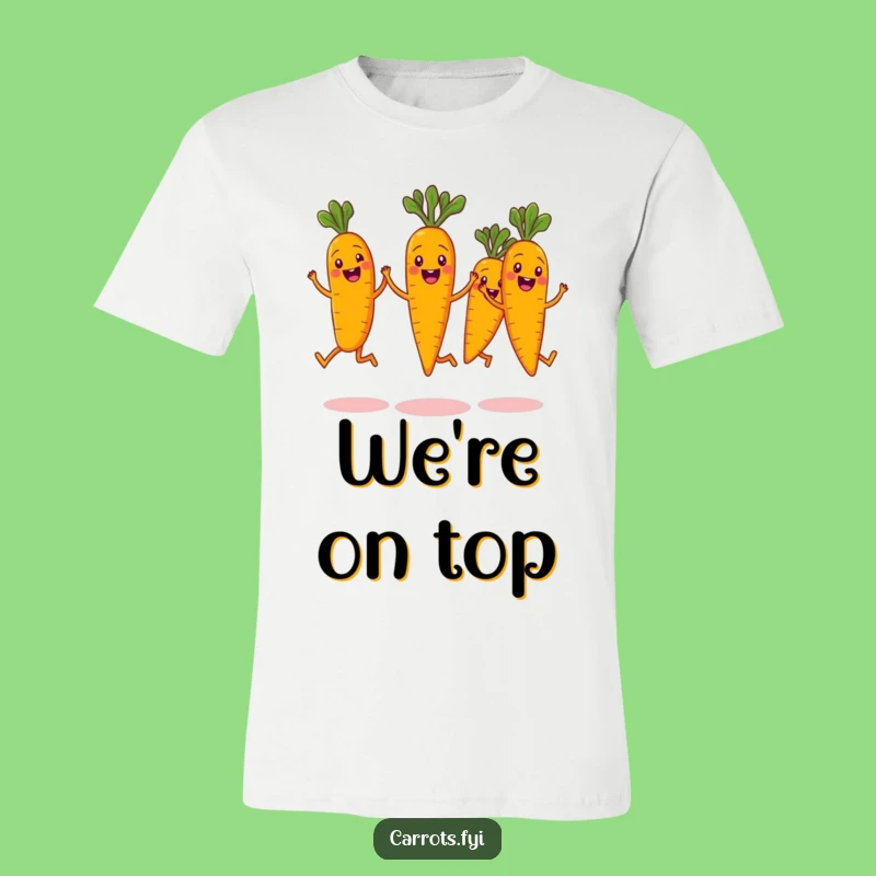 Funny Carrot Jump Squad T-Shirt: Wear Your Veggie Humor with this Hilarious Tee!