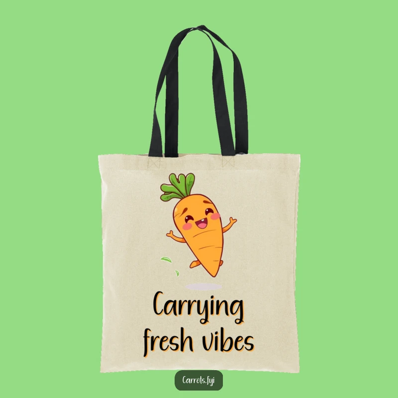 Funny Bouncing Carrot Tote Bag - Carry Happiness with this Hilarious Veggie Accessory!