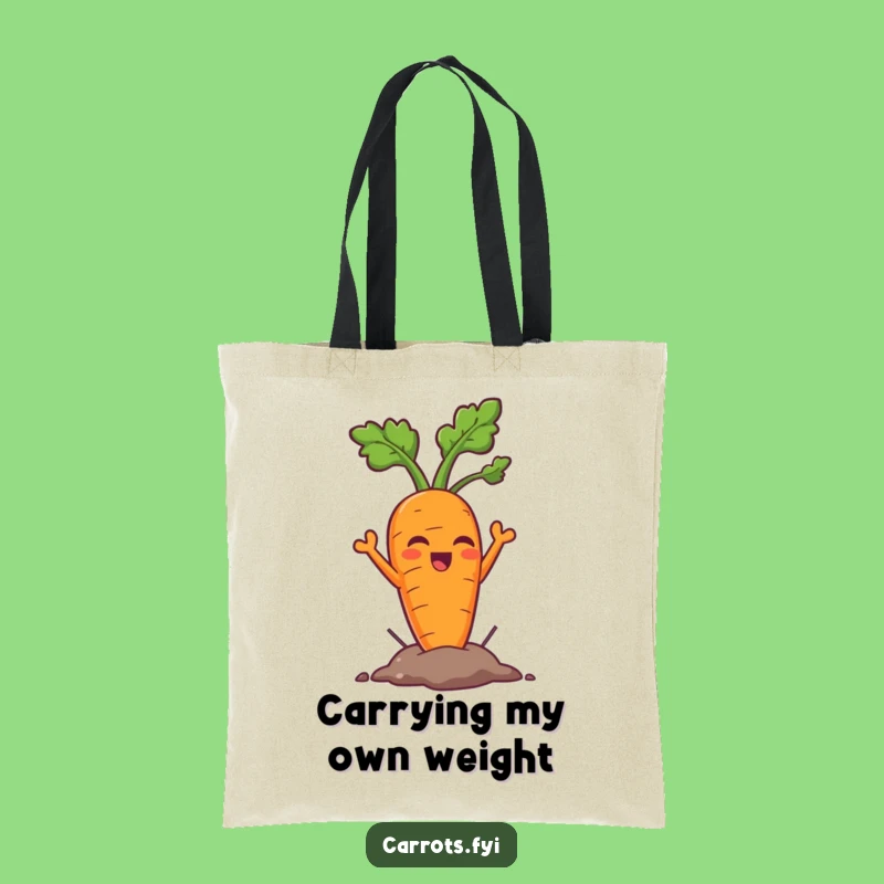 Funny Triumph Carrot Tote Bag: Carry Your Groceries and Your Laughs!