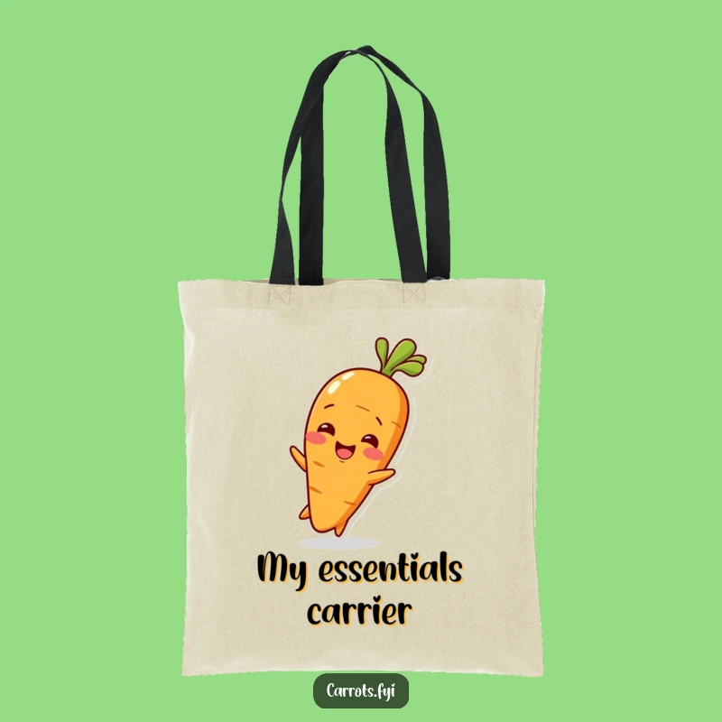 Funny Baby Carrot Wiggle Tote Bag: Cute Veggie for Adorable Errands