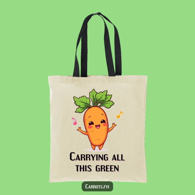 Funny Carrot Juggling Tote Bag - Eco-Friendly Garden Humor Carryall Gift